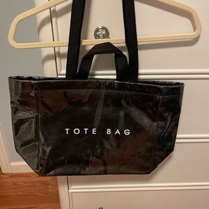 All Travel Black Vinyl Tote Bag!